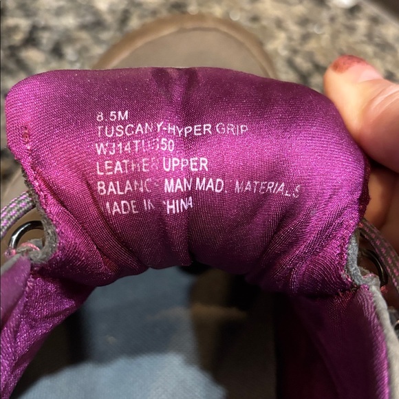 Jambu Tuscany Hype Grip Gray Leather Waterproof Hiking Sneaker Size 8 1/2 - Picture 10 of 11